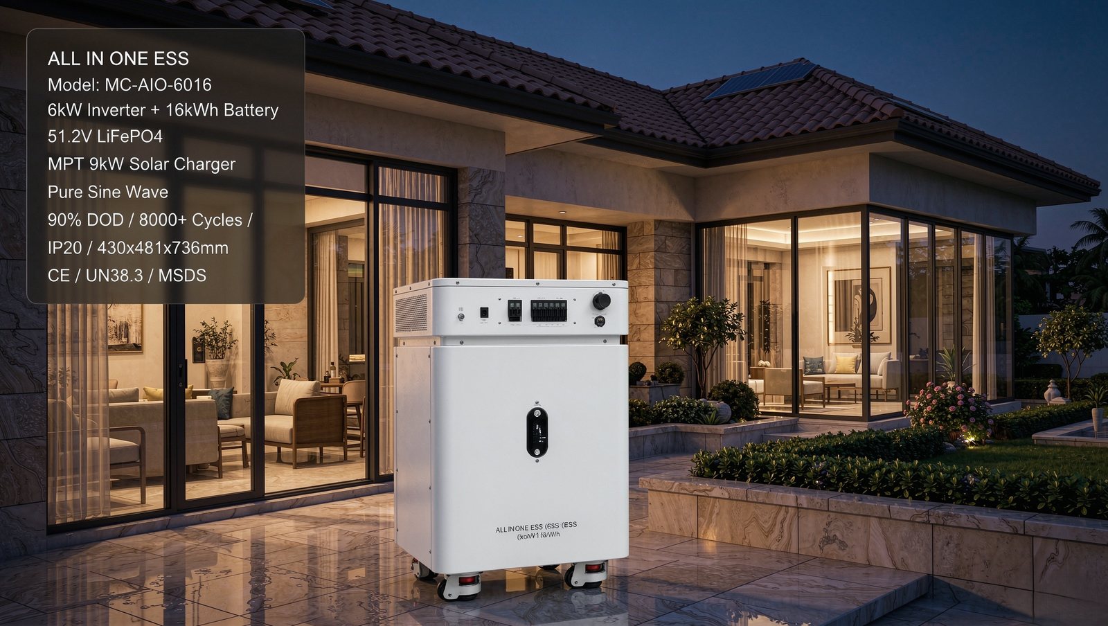 Energy storage villa